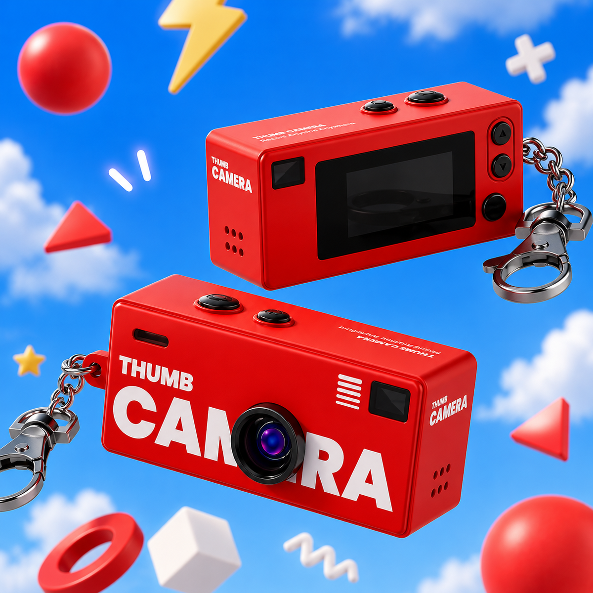 Small camera medal for recording