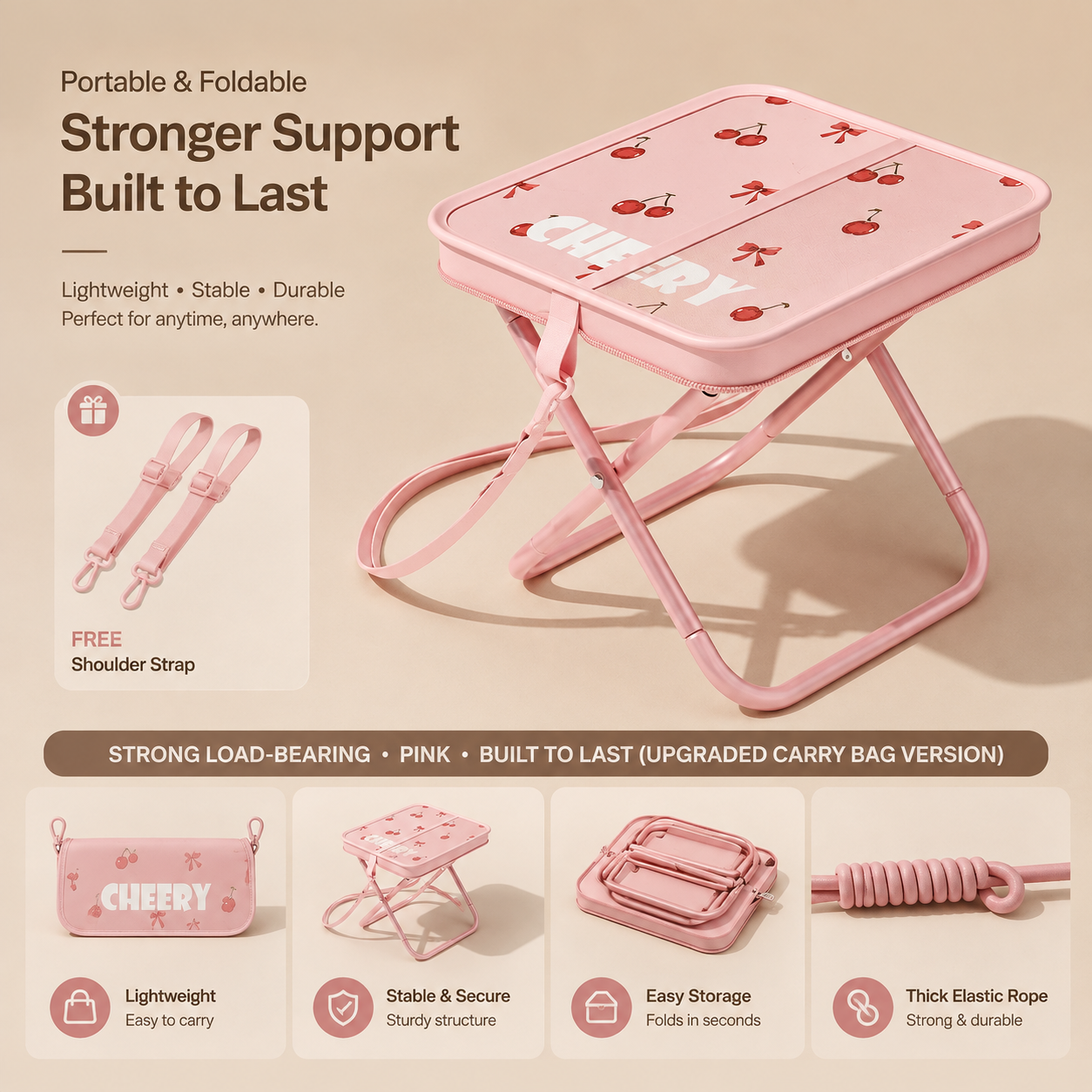 Folding Outdoor Chair with Carry Bag
