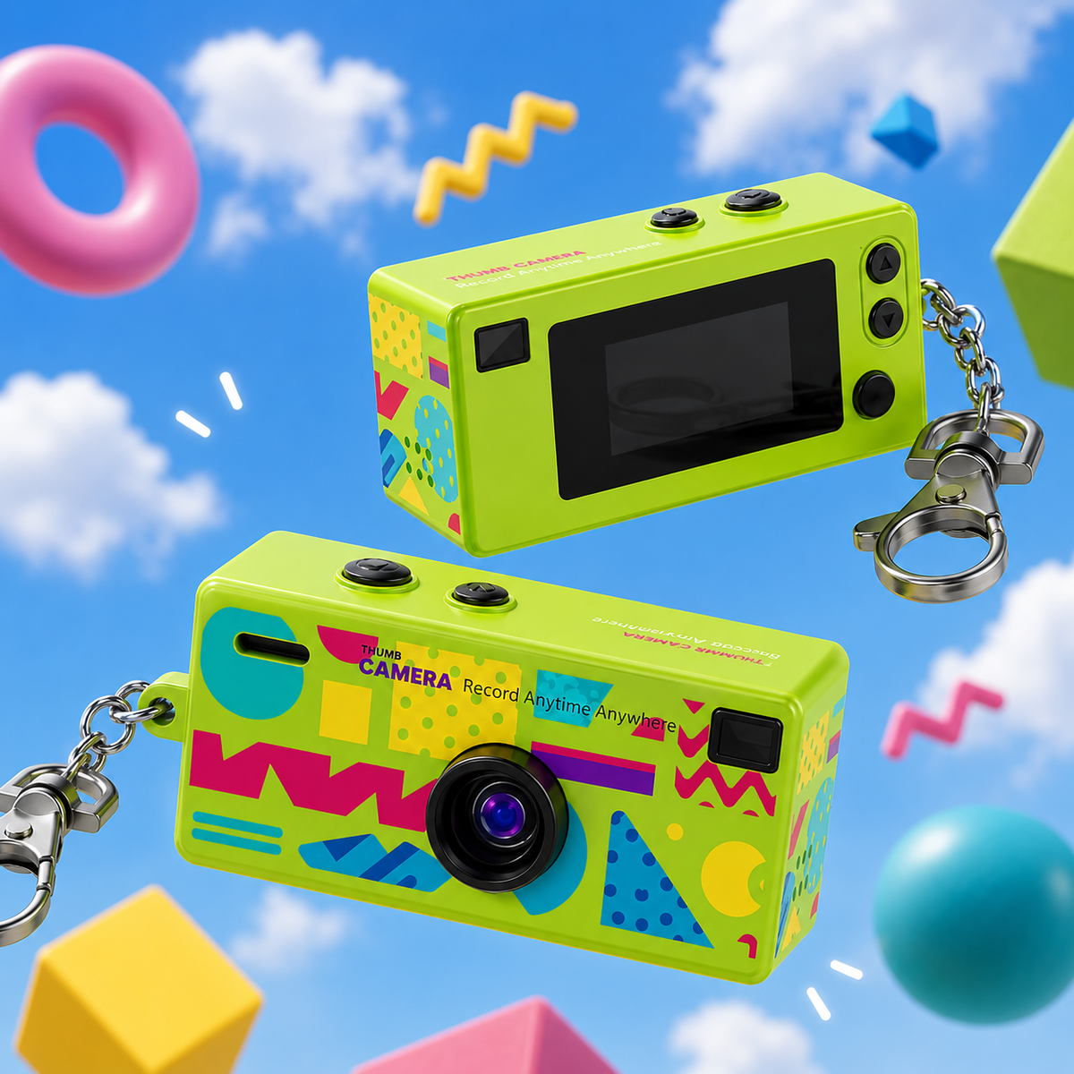 Small camera medal for recording