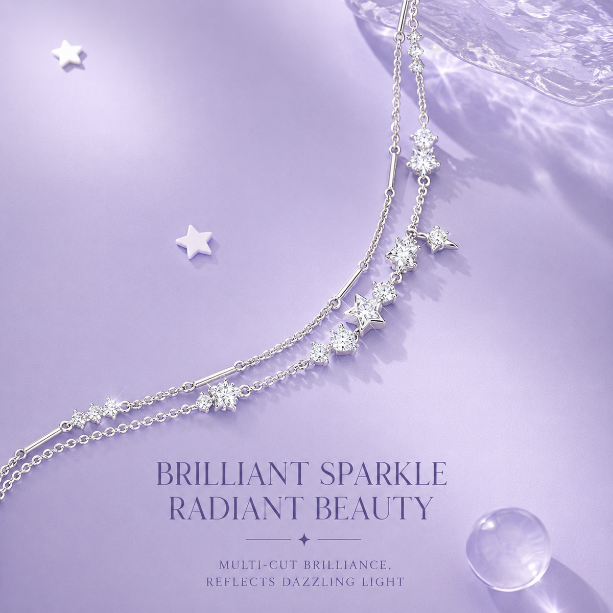 Dual Shining Stars Bracelet