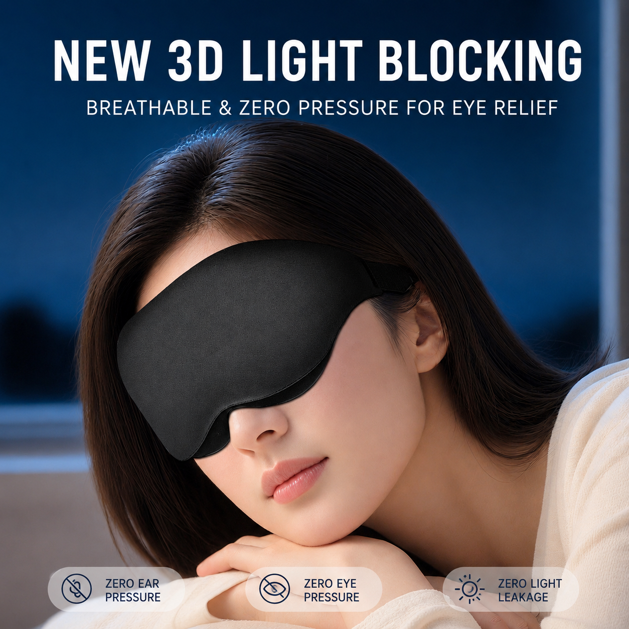 Comfortable Full Coverage Sleep Mask – KOLLSHAY