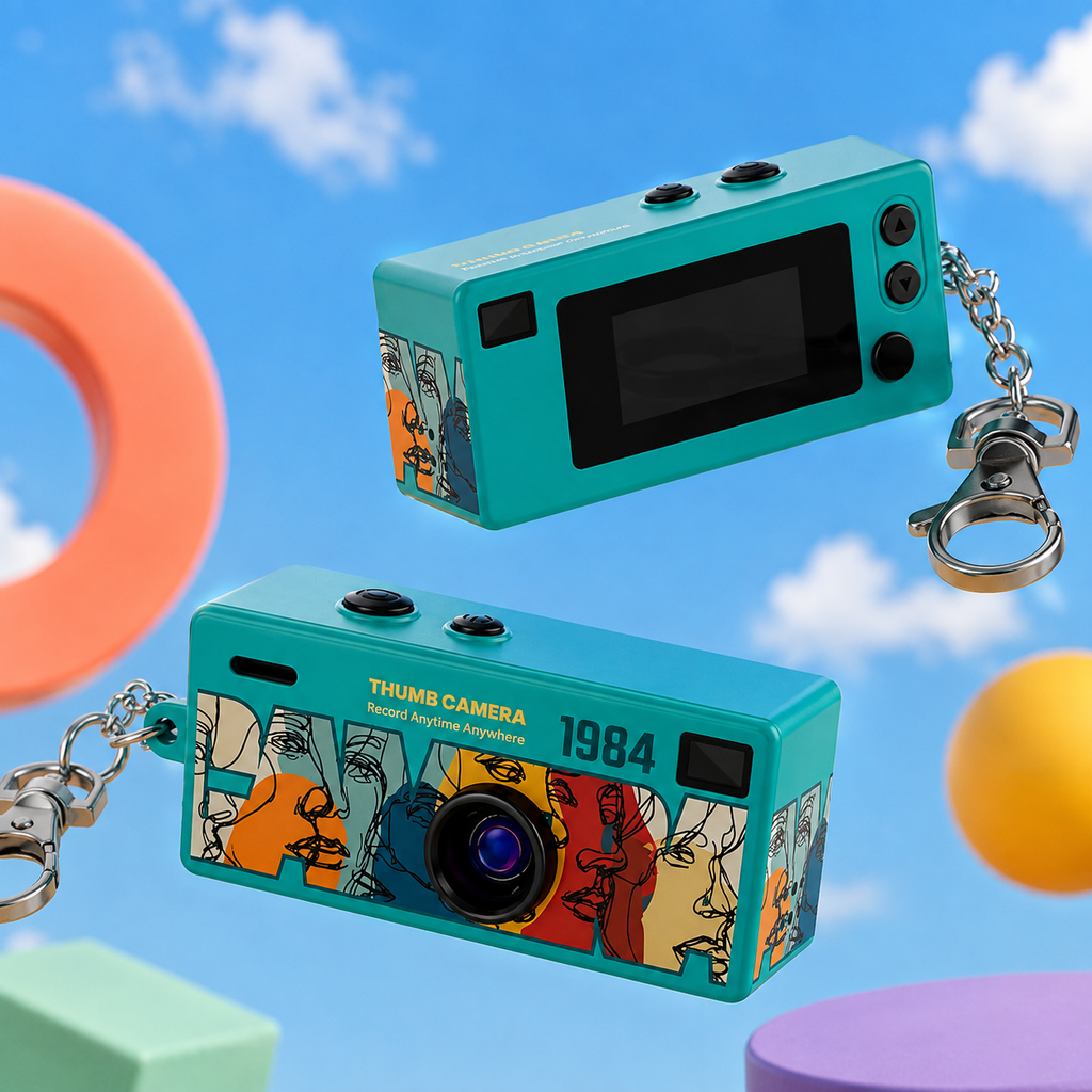 Small camera medal for recording