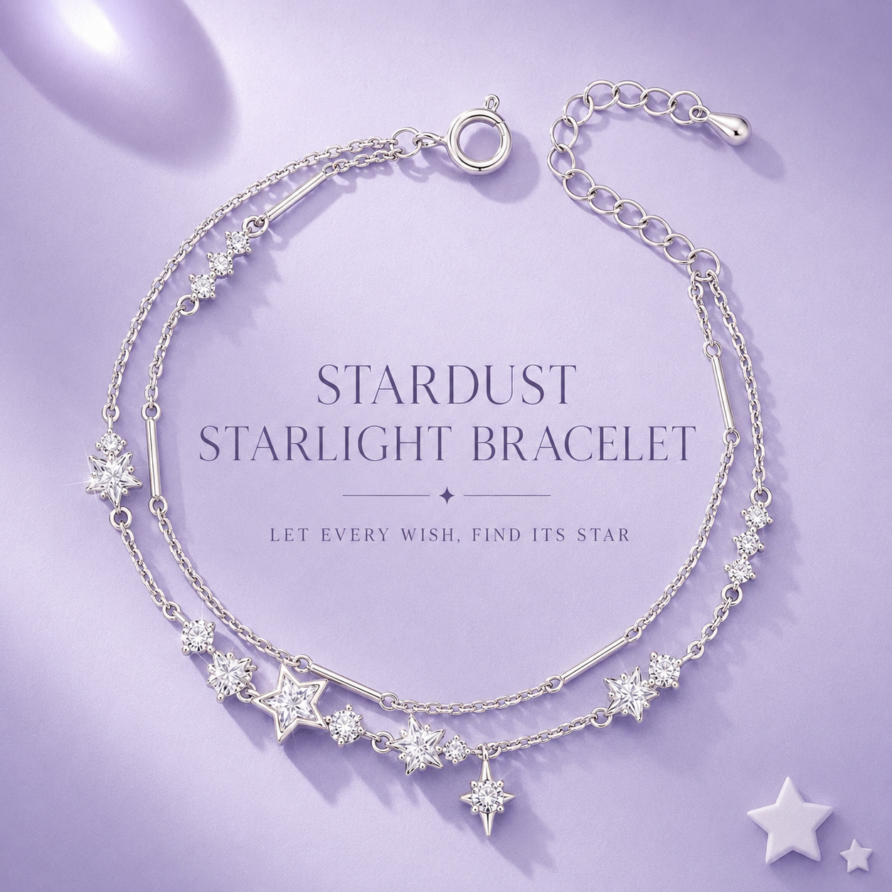 Dual Shining Stars Bracelet