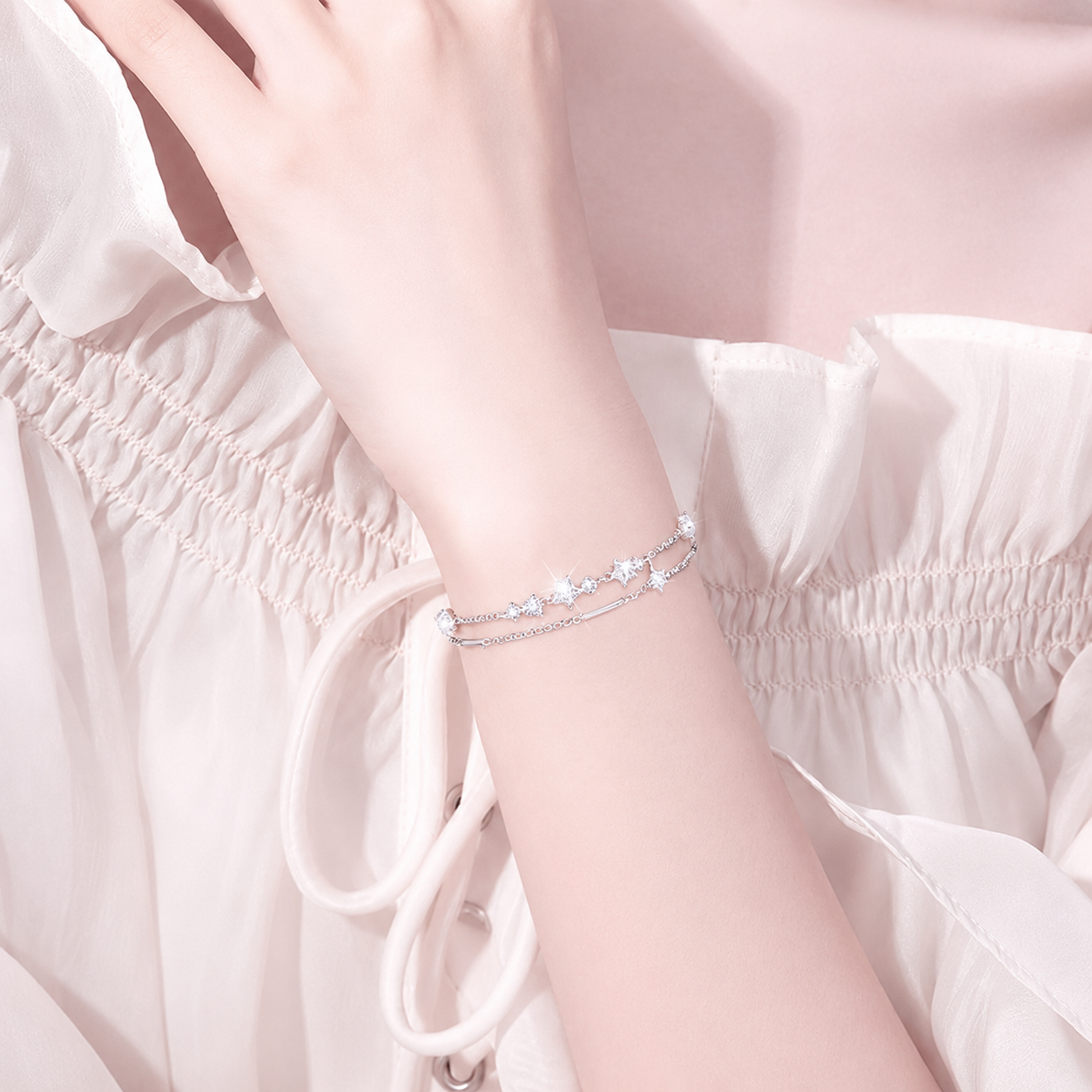 Dual Shining Stars Bracelet