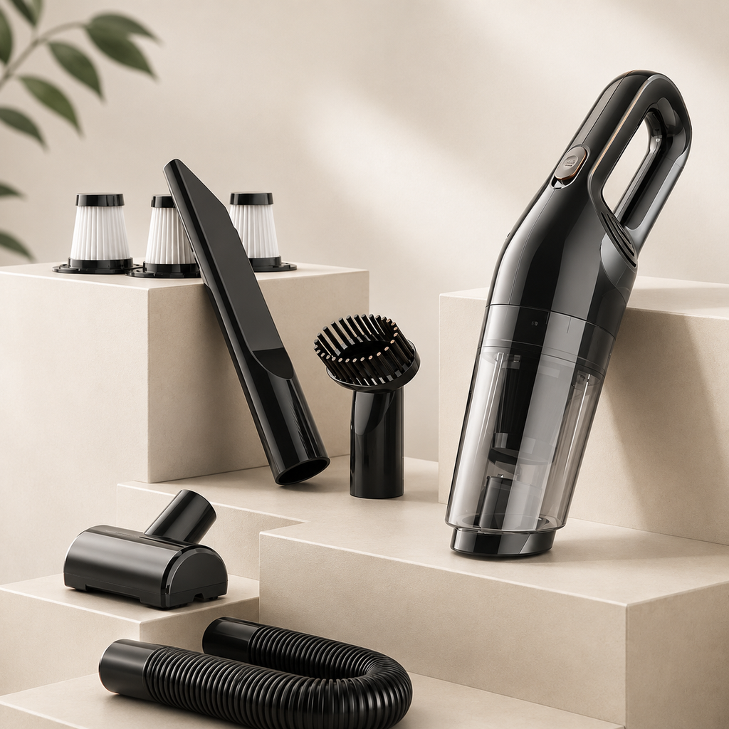 Cordless handheld vacuum with high suction power