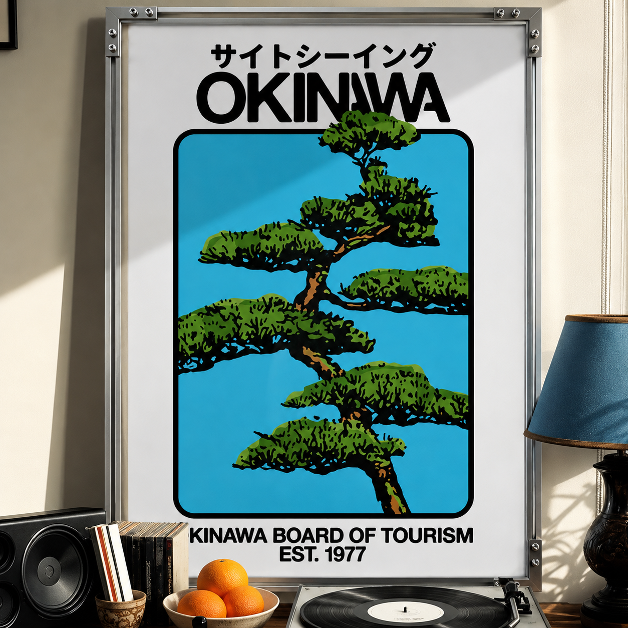 Japanese and vintage style decor posters
