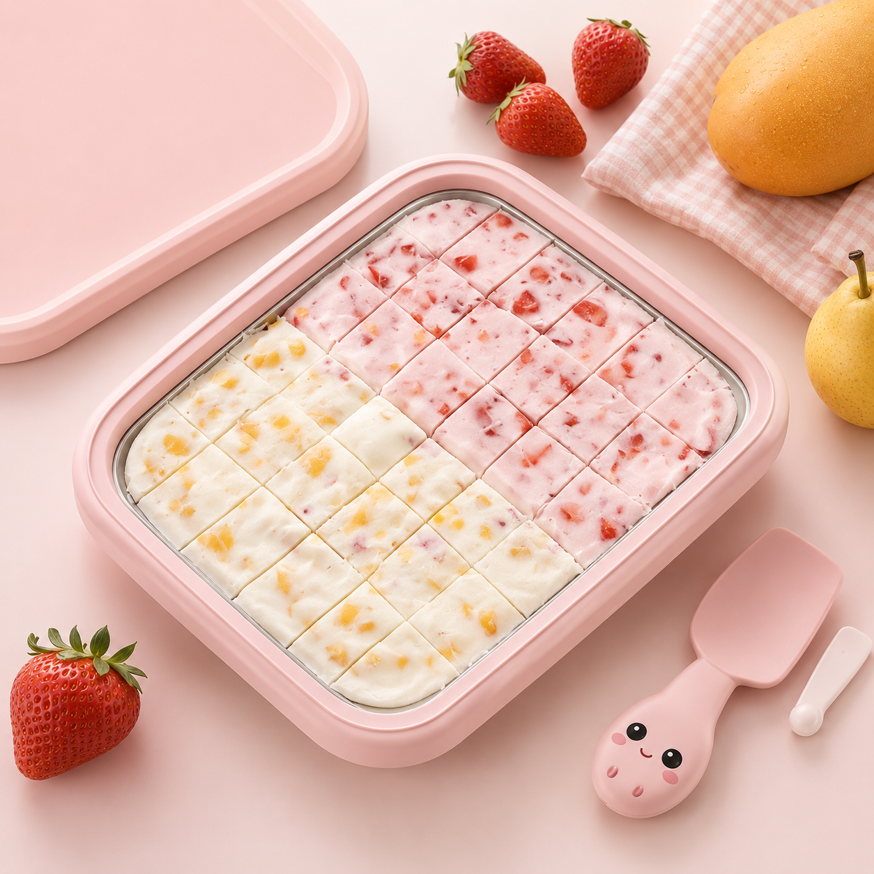 KOLLSHAY Stainless Steel Homemade Ice Cream Mold