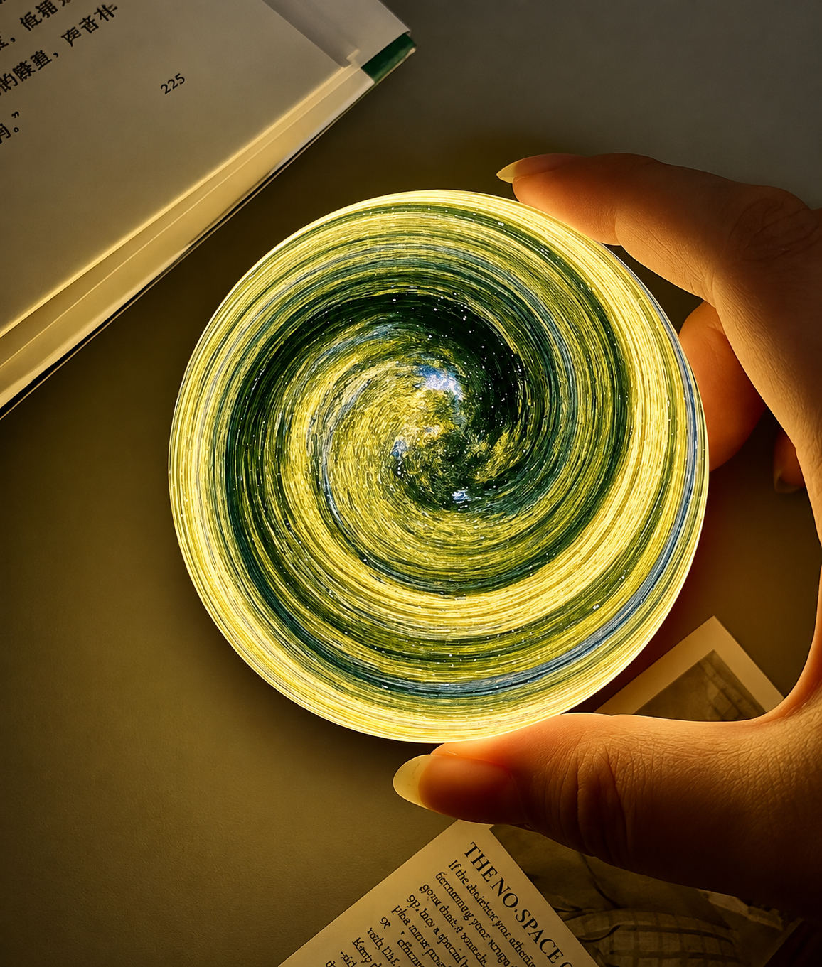 Glass Planet Lamp