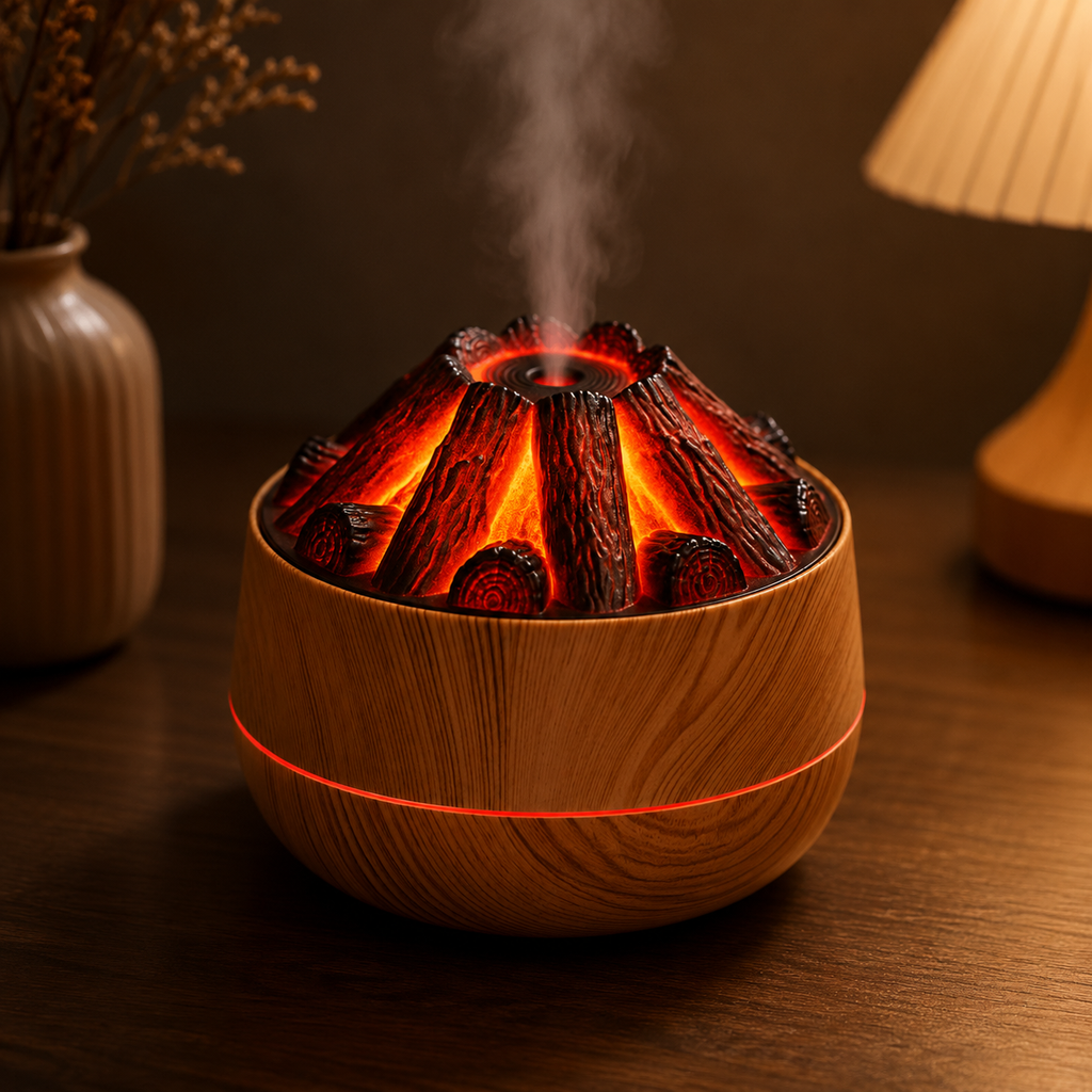 Air humidifier and lamp with a censer design