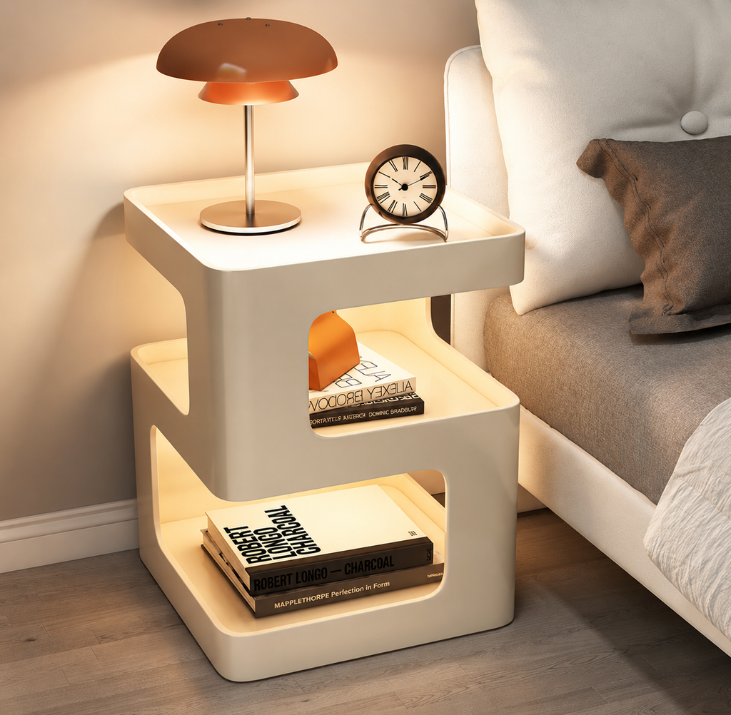 Modern Two-Tier Side Table