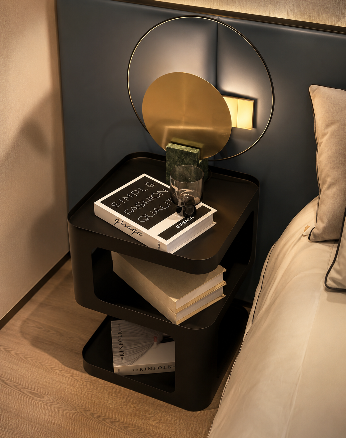 Modern Two-Tier Side Table