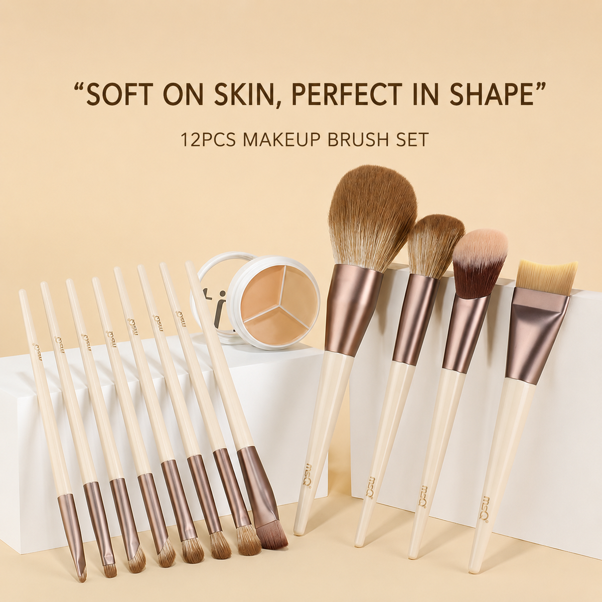 KOLLSHAY 14-Piece Professional Makeup Brush Set