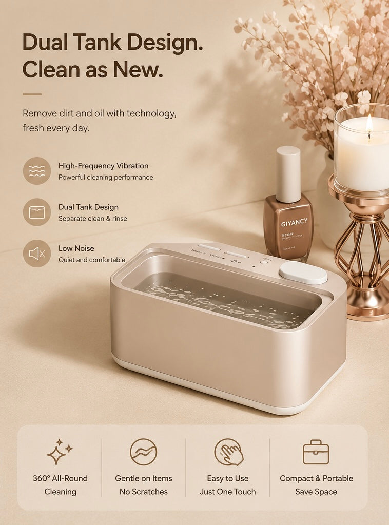 Ultrasonic Cleaner for Jewelry and Glasses