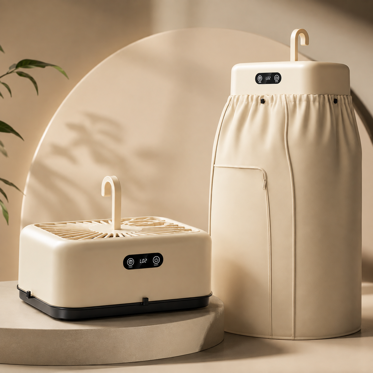 Portable and foldable clothes dryer