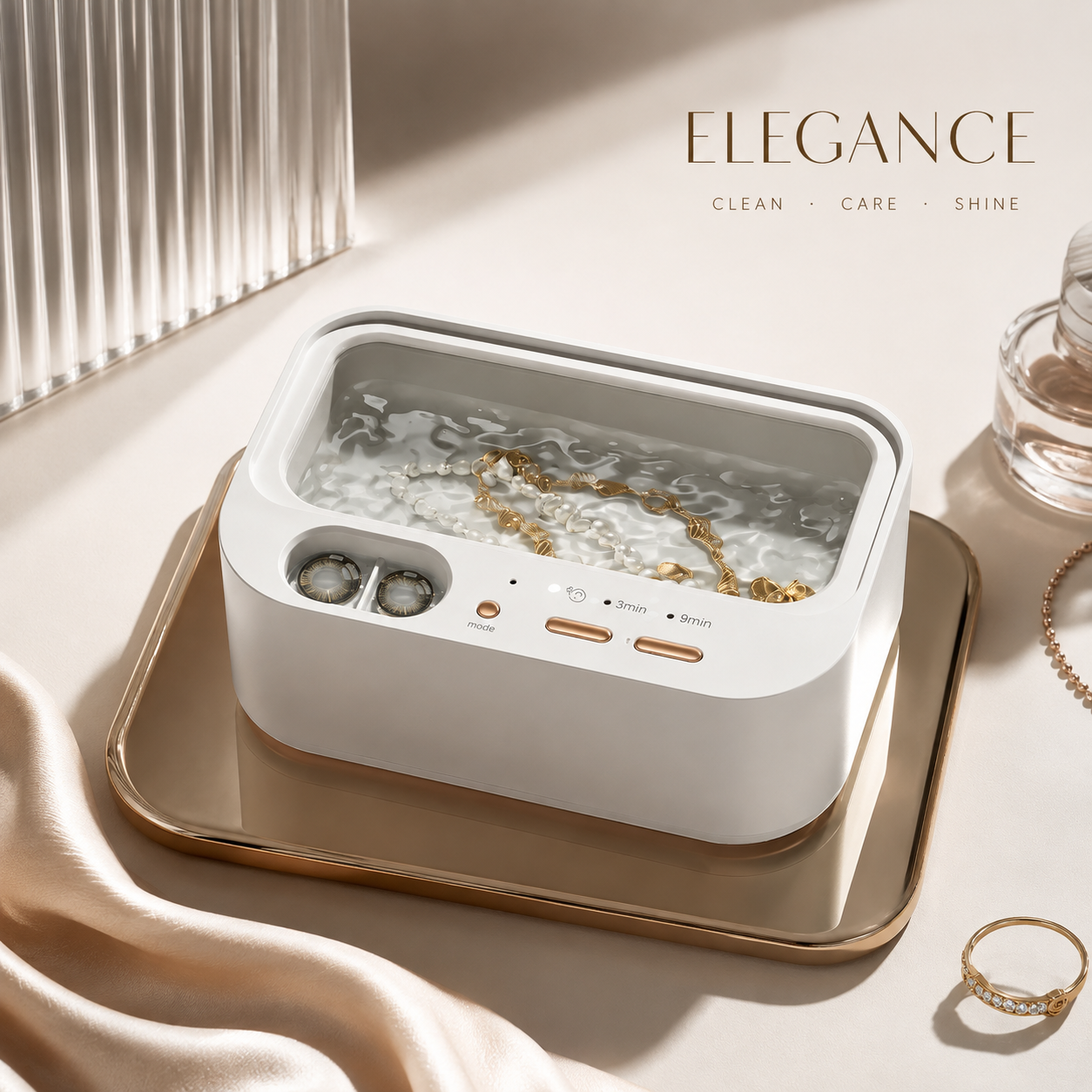Ultrasonic Cleaner for Jewelry and Glasses