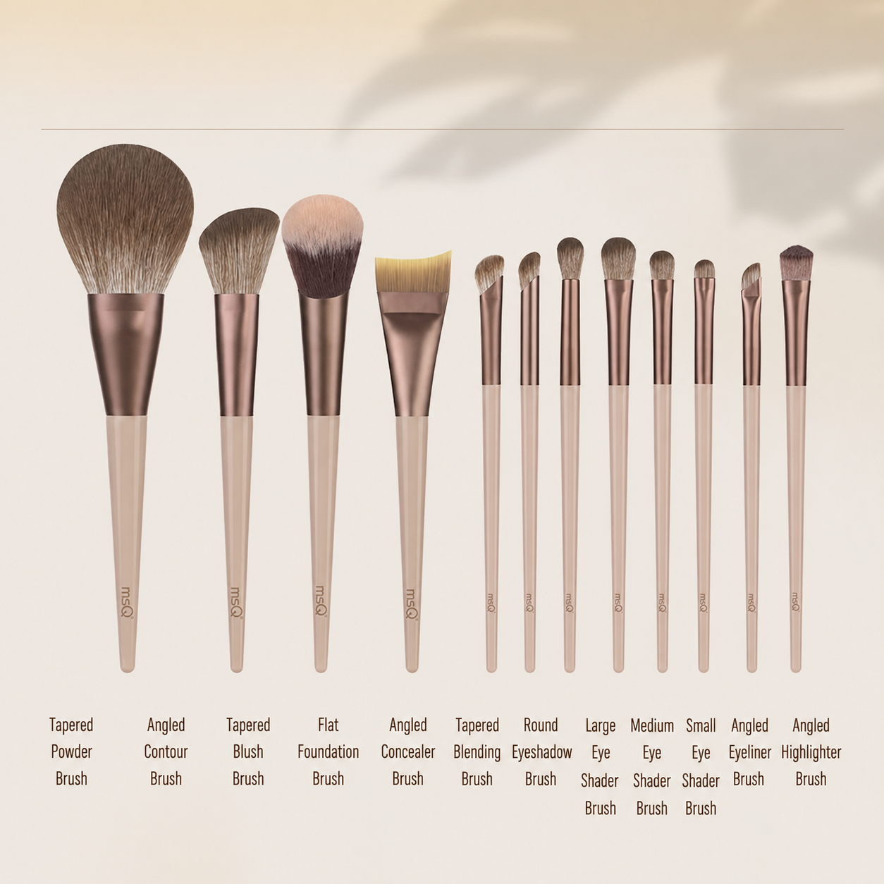 KOLLSHAY 14-Piece Professional Makeup Brush Set