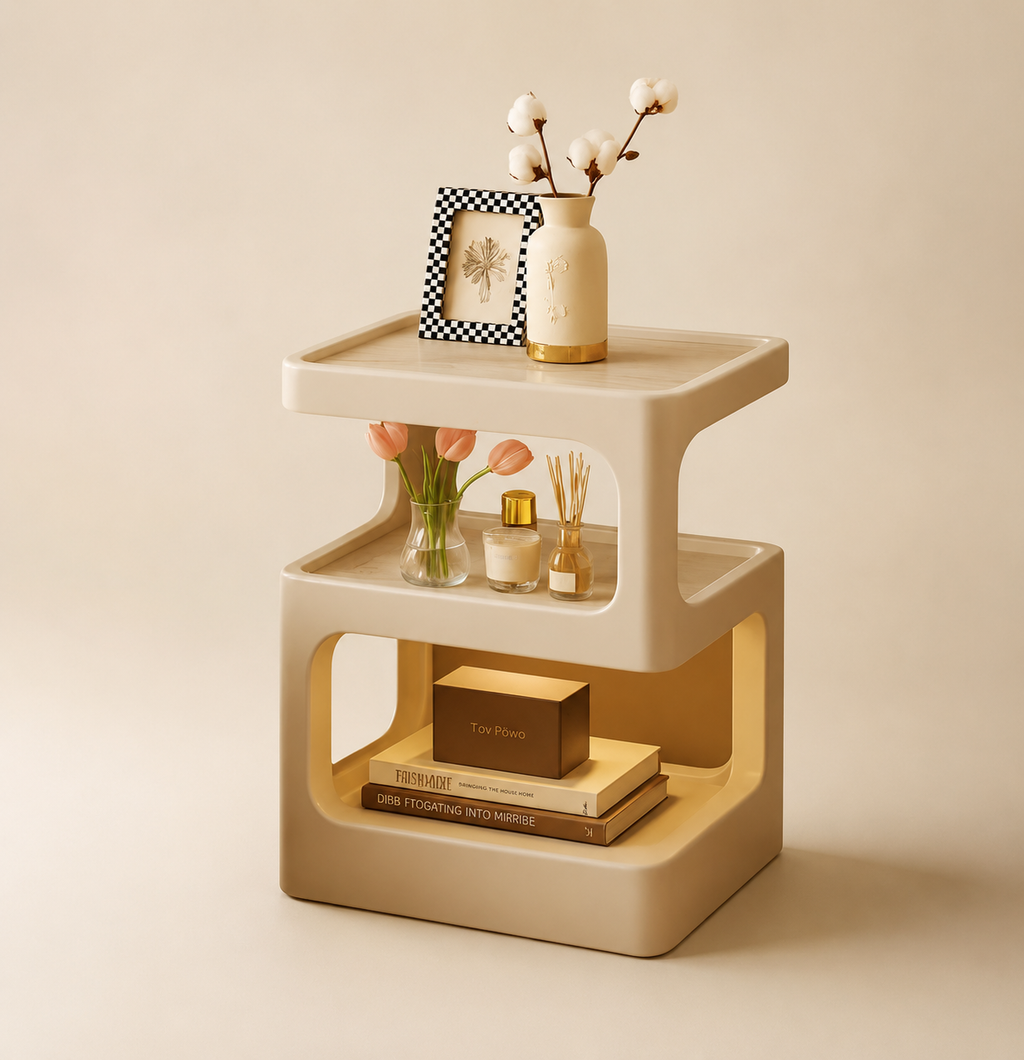 Modern Two-Tier Side Table
