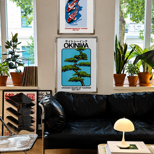 Japanese and vintage style decor posters