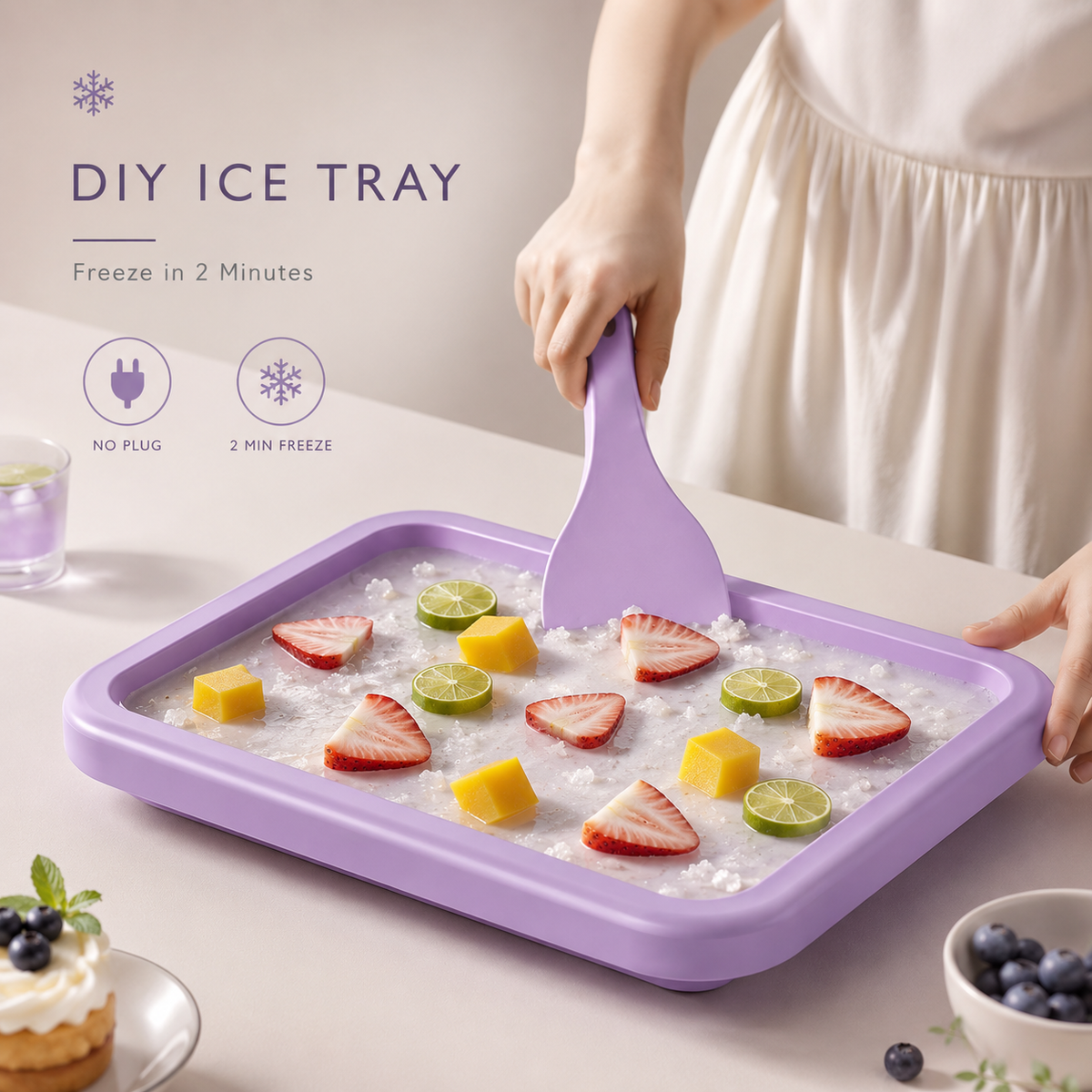 KOLLSHAY Stainless Steel Homemade Ice Cream Mold