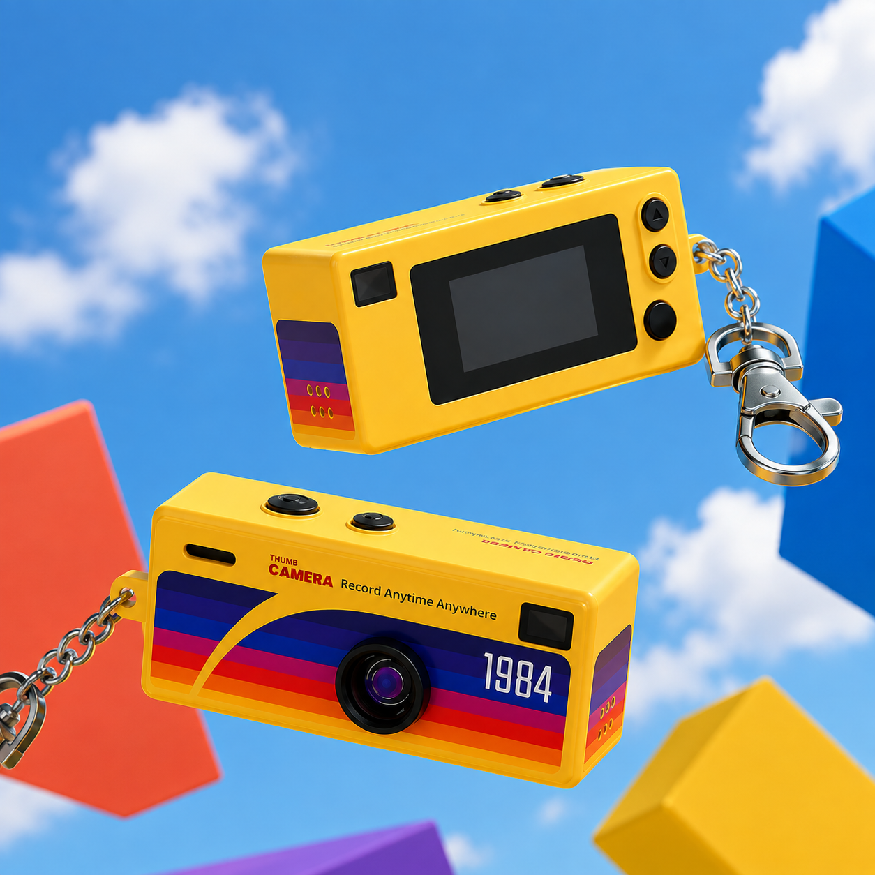 Small camera medal for recording