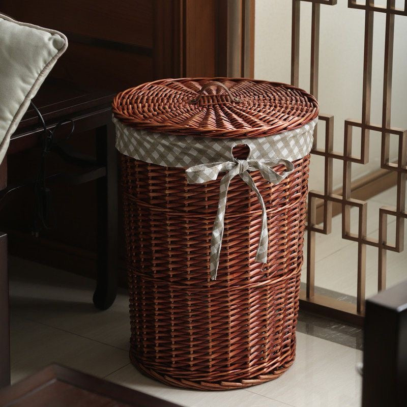 Bamboo Laundry Hamper with Lid