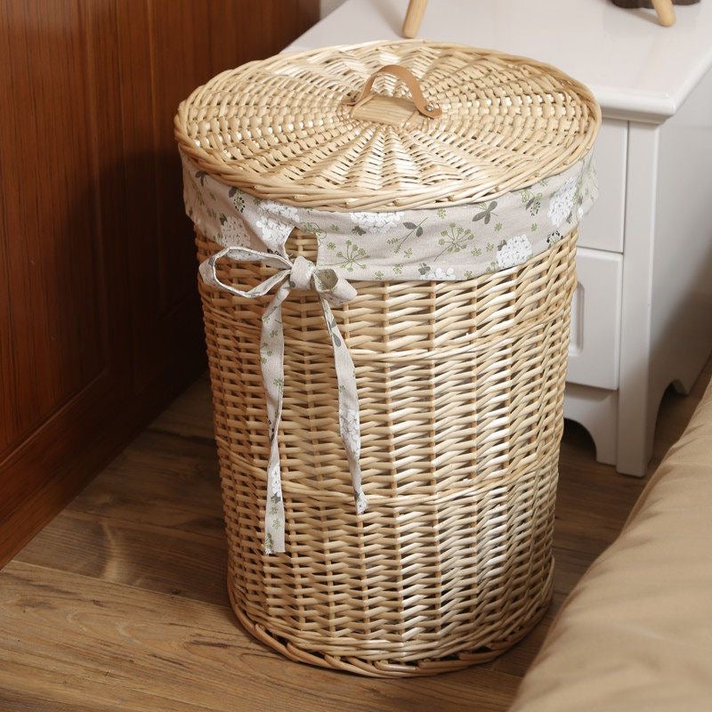 Bamboo Laundry Hamper with Lid